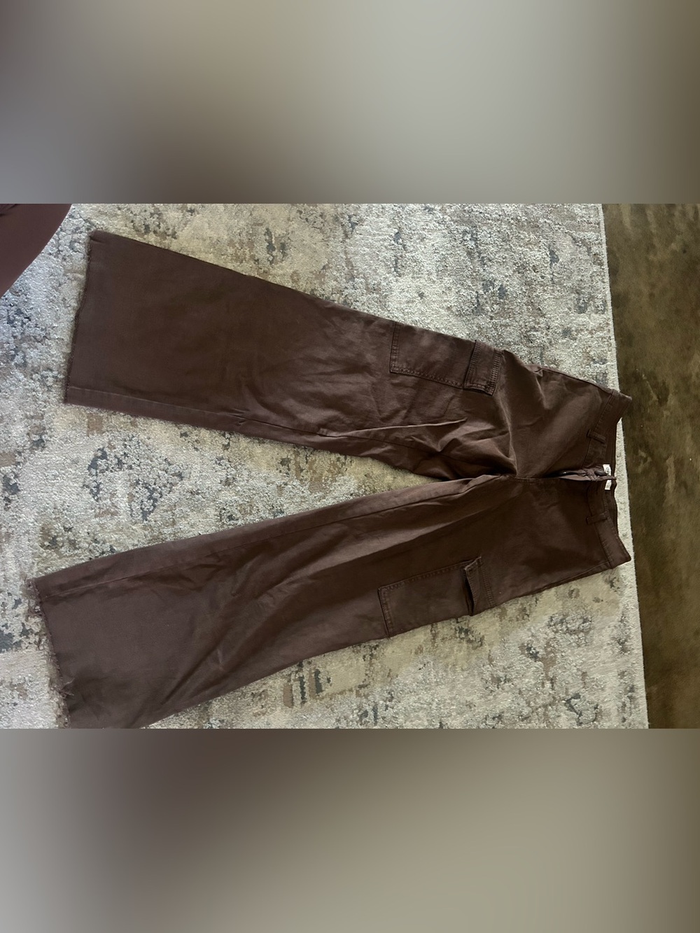 Oat New York Men's Dark Brown Cargo Pants